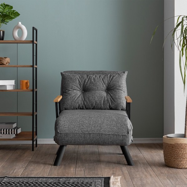 1-sædet sovesofa Sando Single - Lysegrå