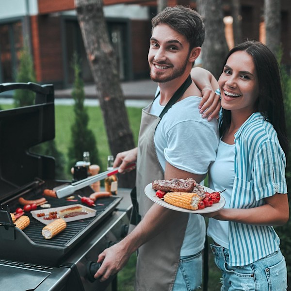 Grillbakke i aluminium, sæt med 100 stk