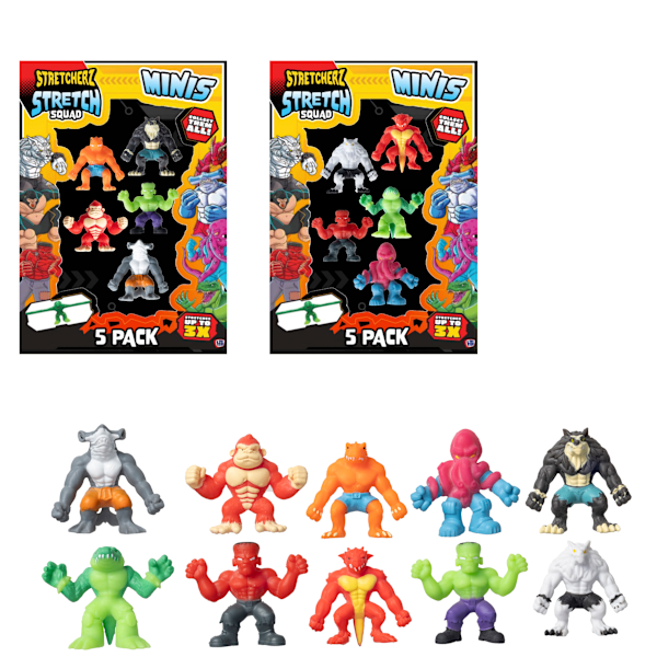 Stretch Squad Minis Stretchfigurer 5 St