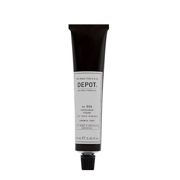 Depot, 500 Beard & Mustache Specifics No. 506 Invisible Clour, Semi-Permanent Hair Dye, Natural Steel, 60 ml