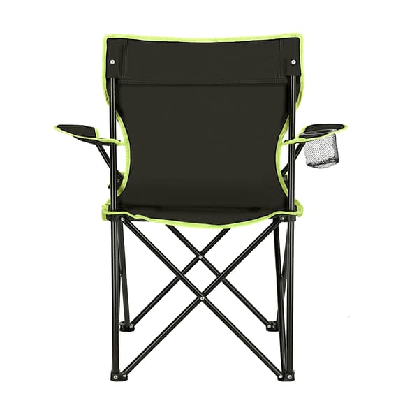 Campingstol, sort-lime, foldbar, letvægts
