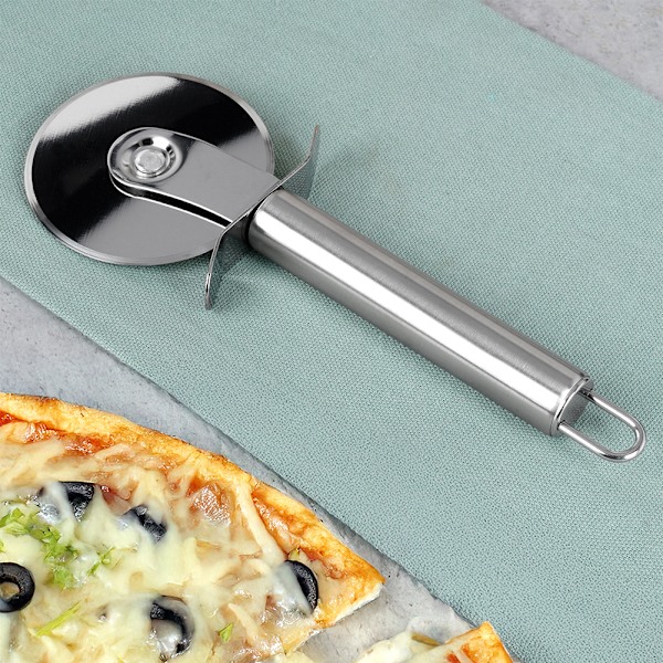 Pizzaskærer i stål 19 cm