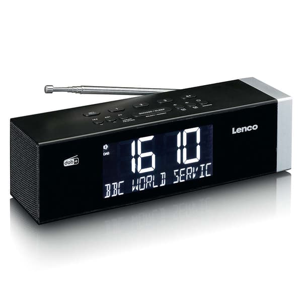 DAB+ FM Bluetooth-klockradio med USB-laddning