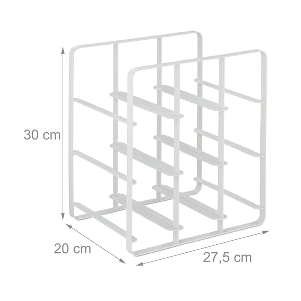 Metallinen viiniteline 9 pullolle