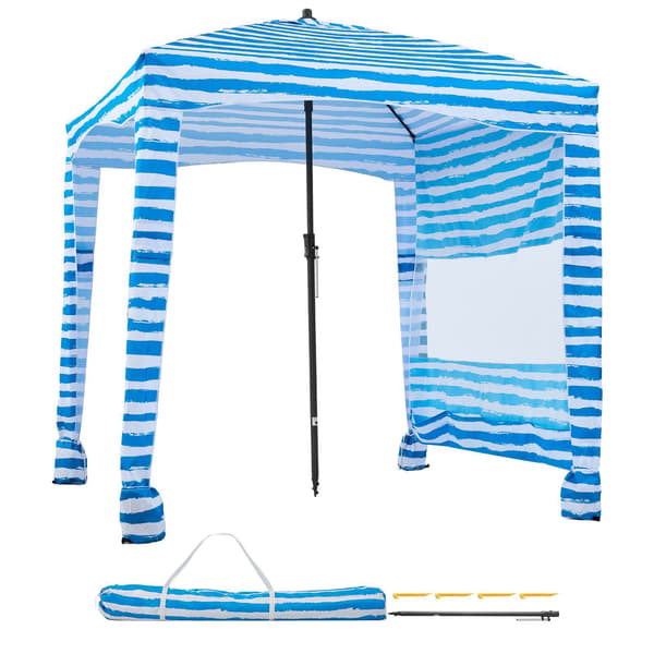 Strandcabana 1,8 x 1,8 m, UPF 50+, sidovägg