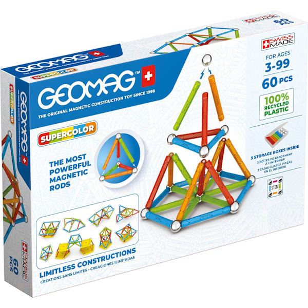 Geomag Supercolor Recycled 60 Pcs