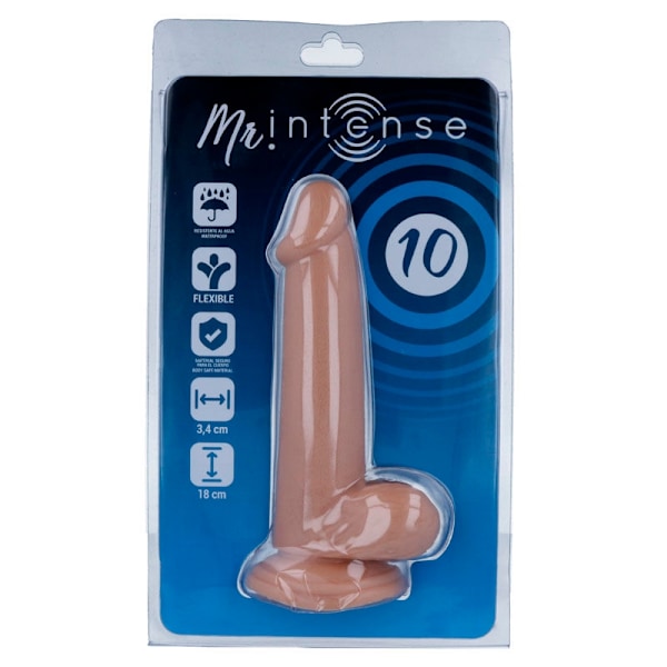 Mr Intense - 10 Realistisk Pik 18 Cm -O- 3,4 Cm