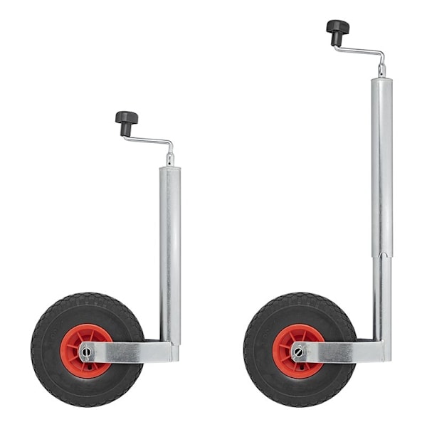 Jockey-pyörä 48mm muovivanne PU-renkaalla 260x85mm