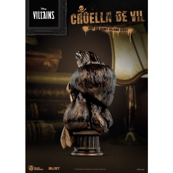 Disney Villains Series PVC Byst Cruella De Vil 16 cm