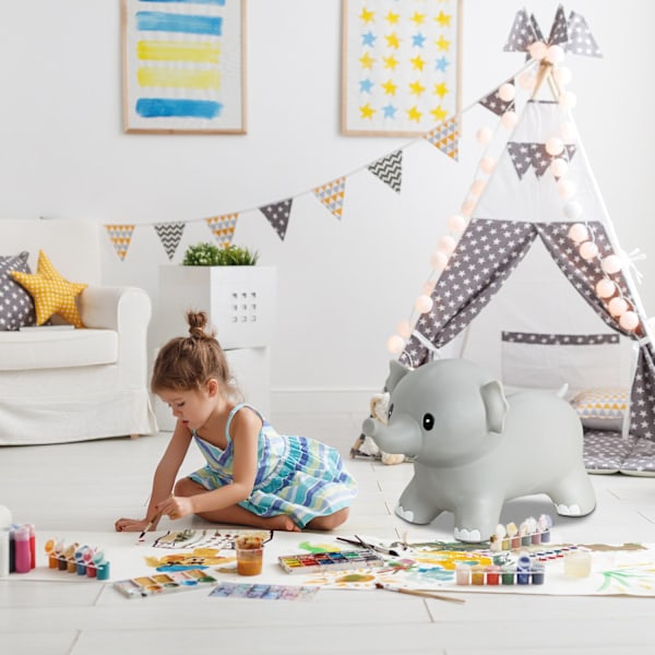 Studsande djur elefant