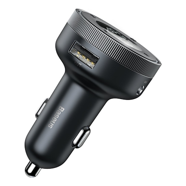 FM-sender, MP3-afspiller, LED-biloplader 2x USB Bluetooth, sort