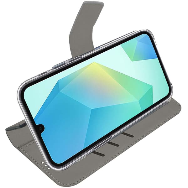 Celly Wally Pung-etui til Samsung Galaxy A18 og A17, Sort, PU-læder