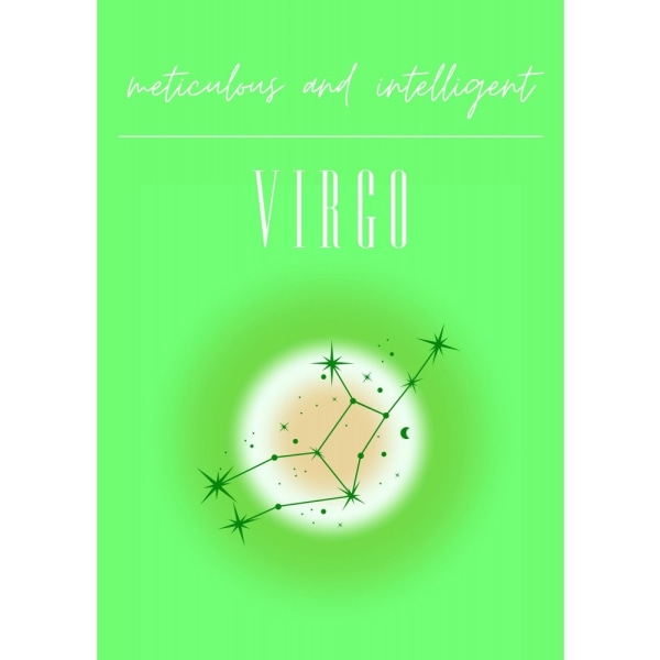 Virgo Zodiac Print Art - 50x70 cm