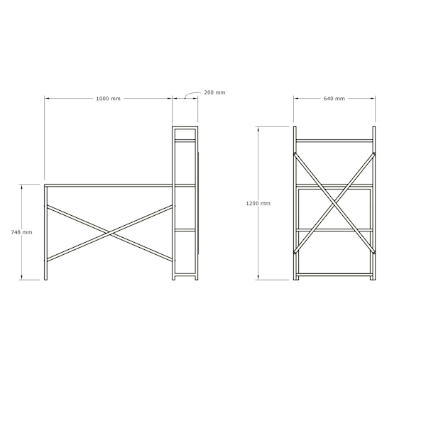 Study Desk Zernez - Sapphire