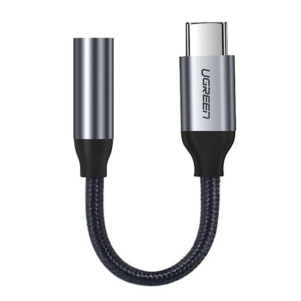 Ugreen USB-C - 3,5 mm AUX-kaapeli 10 cm - harmaa