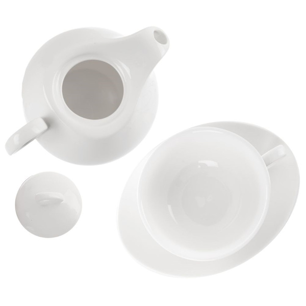 Te kanna set i porslin - Diskmaskin- och mikrovågssäker