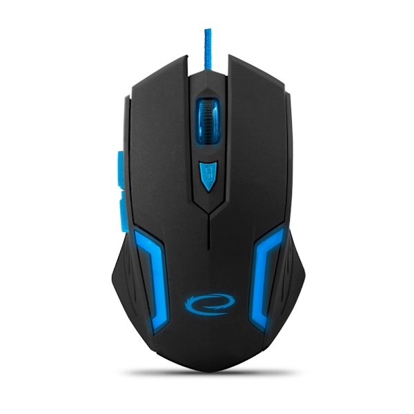 Esperanza Wired Mouse For Gamers 6D Opt. Usb Mx205 Fighter Blå Sort, Blå
