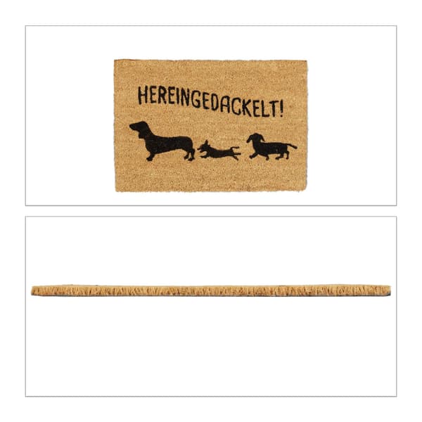 Dörrmatta i kokos "Hereingedackelt"