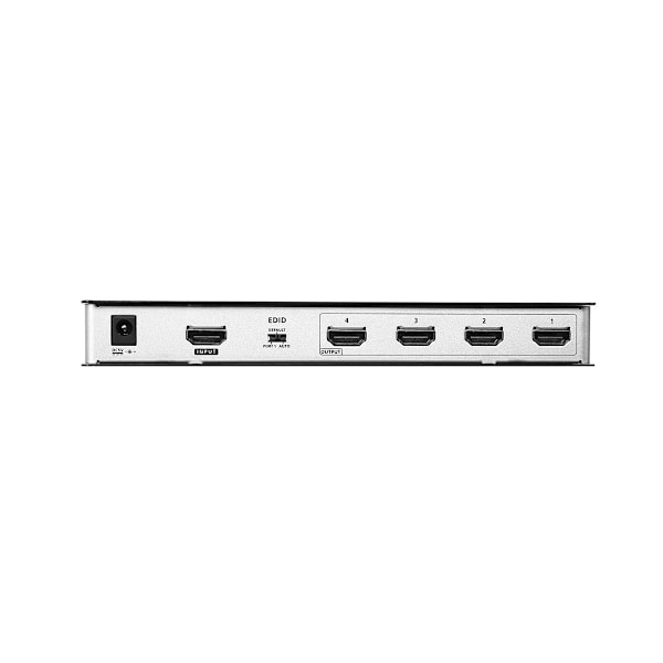 4-Väylä True 4K HDMI Jaotin Musta