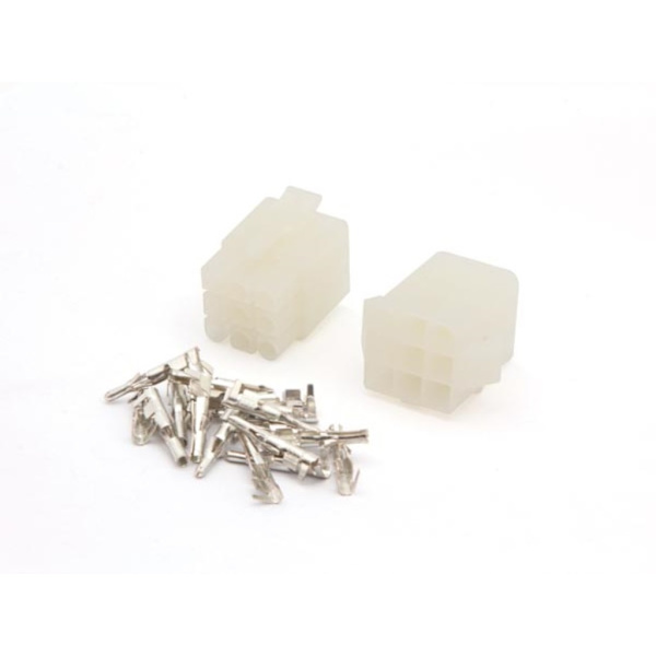 Johdon ja langan liitinsarja 6,2 mm / 3 x 3 napaa