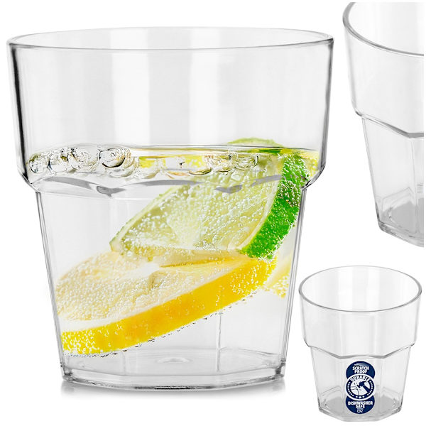 Ubrydeligt plastikglas 275 ml