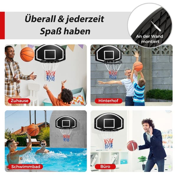 Inomhusbasketbåge – 72x45,5 cm splittersäker ryggbräda