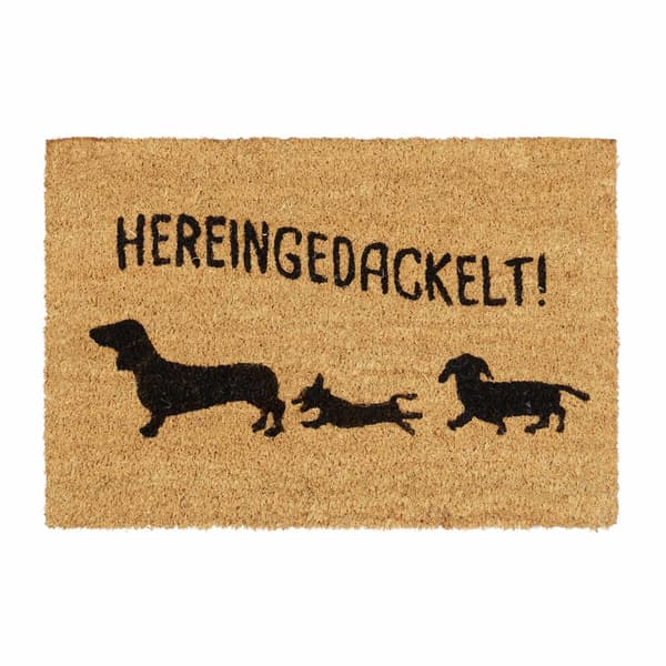 Dörrmatta i kokos "Hereingedackelt"