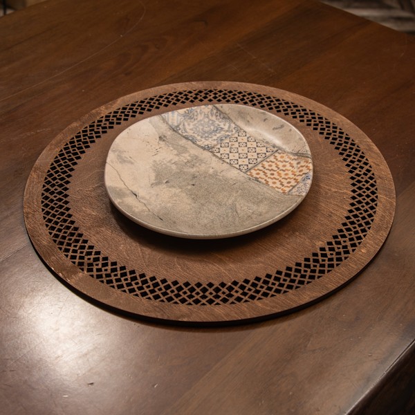 Træ bordmåttesæt (4 stykker) Seljuk - Wenge