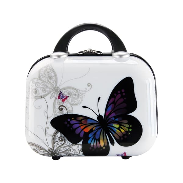 Hård kuffertsæt, 4 dele, 98L til 7L, sommerfugledesign