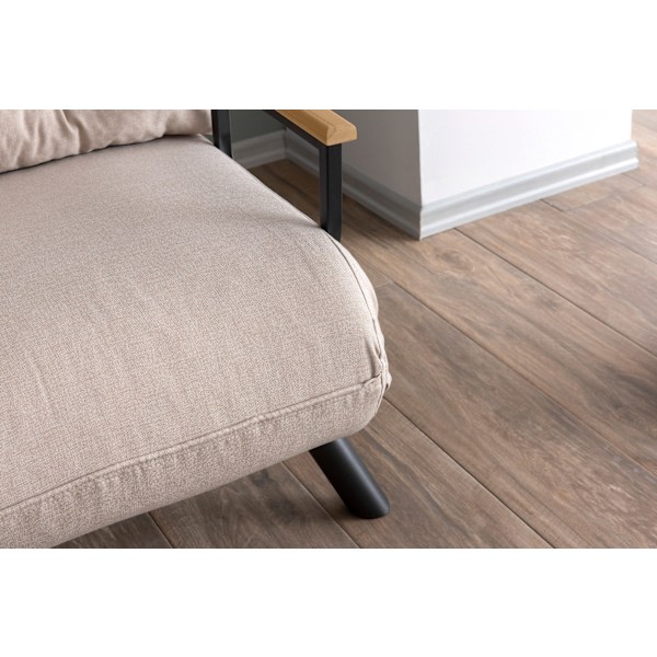 1-sædet sovesofa Sando v2 Single - Creme