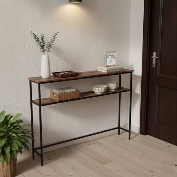 Industrielt konsolbord, 2-lags, pladsbesparende design