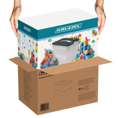 Building Block Box - 2 niveauer Kruzzel 25756