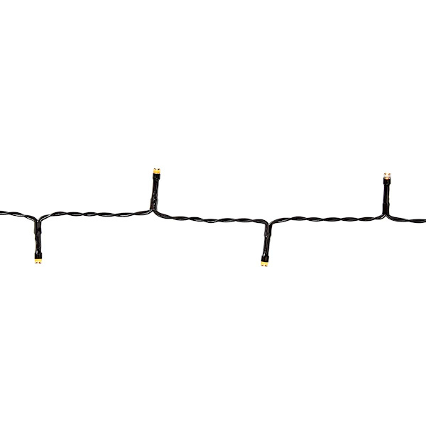 Julebelysning | Snor | 96 LED's | Varm Hvid | 7.20 m | Lyseffekter: 7 | Indendørs eller udendørs | Batteri
