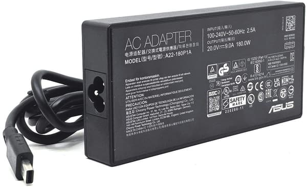 Asus-verkkolaite 180W / 9A / 20V / Kompakti pistoke