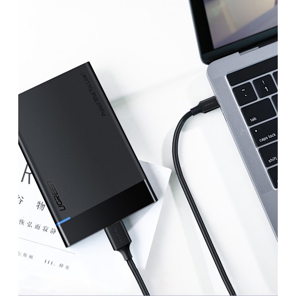 USB-C - micro USB-B SuperSpeed ​​3.0 kaapeli 1m musta
