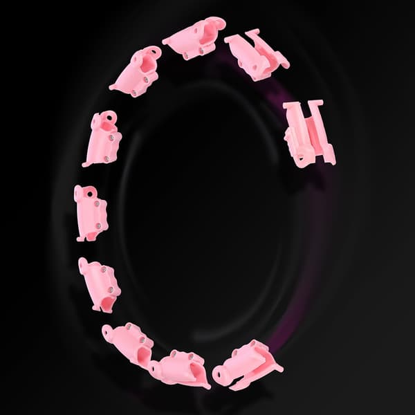 Plus Size Weighted Hula Hoop, ljusrosa