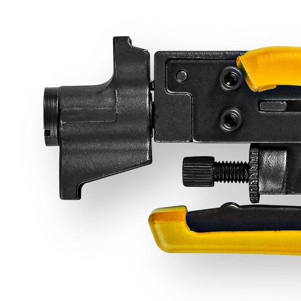 Antennekabelinstallationsværktøj | Crimp tang | Gul / Sort | ABS / Stål