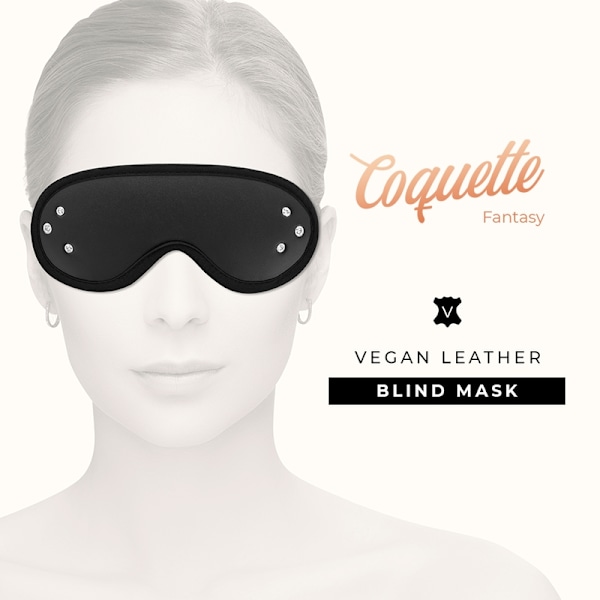 Coquette Chic Desire - Fantasy Vegan Läder Blindmask med Neoprenfoder