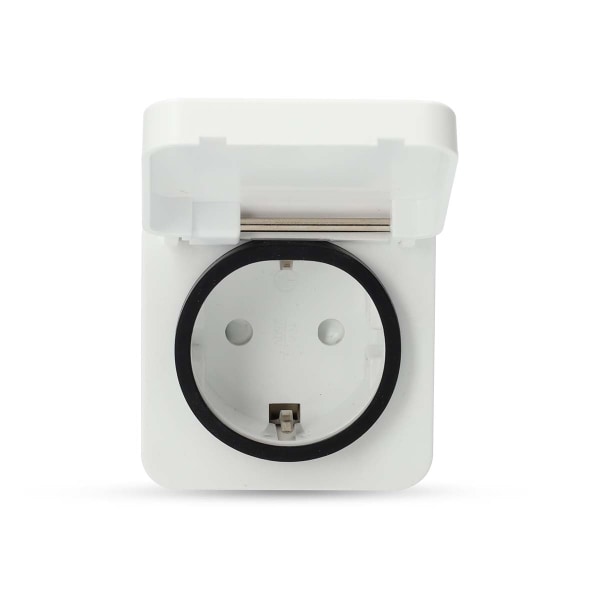 SmartLife Smart Plug | Zigbee 3.0 | IP44 | Effektmåler | 3680 W | Type F (CEE 7/7) | -10 - 40 °C | Android™ / IOS | Hvid | 1 stk.
