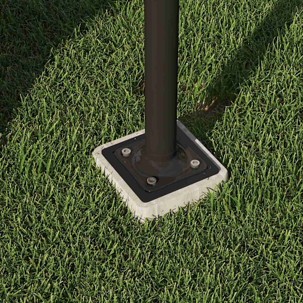 Parasolstativ af beton, udkraget paraplystativ, firkantet paraplyholder, stativ til udkraget paraply 113/92 mm, paraplyvægt til altan, terrasse, have,