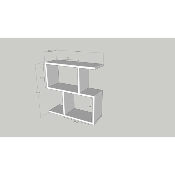 Sidebord Life - Hvid, Marmor