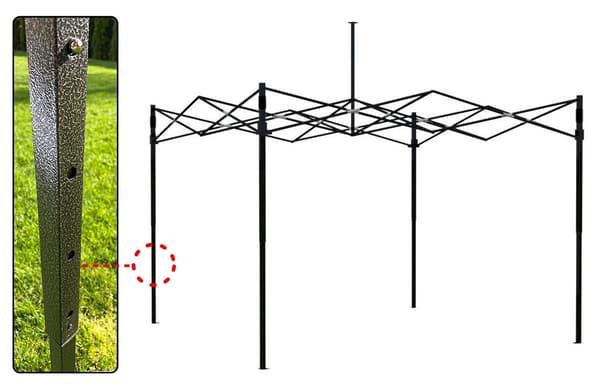 Pop-up-handelspavillon 3x3m, grøn, UV-beskyttelse