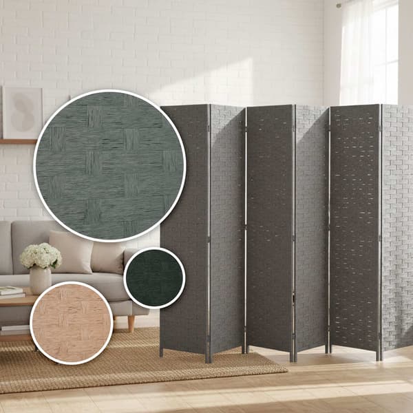 8-panels rumdeler, foldbar skærm