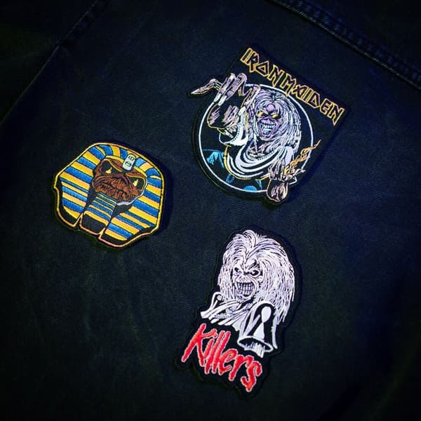 Iron Maiden 3-delt sæt patches til jakker og tasker