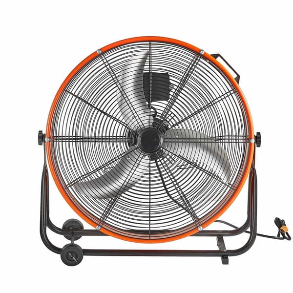 24-tommer industriel tromleventilator, 3 hastigheder, 8700 CFM, timer