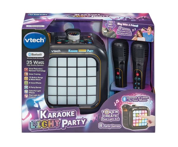 Bluetooth Karaoke-högtalare med festbelysning och spel