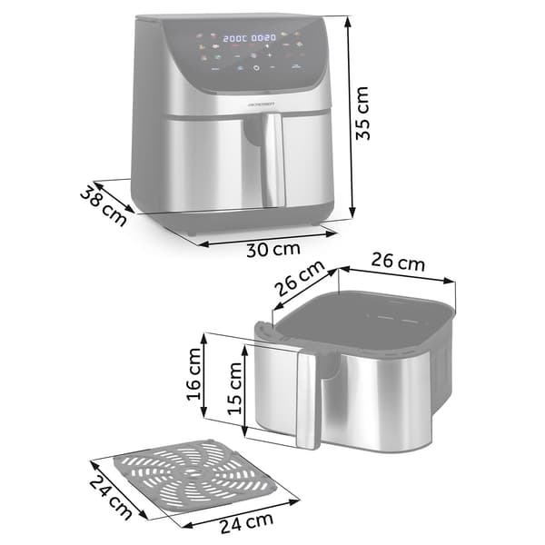 Airfryer Berdsen BD-659 sølv