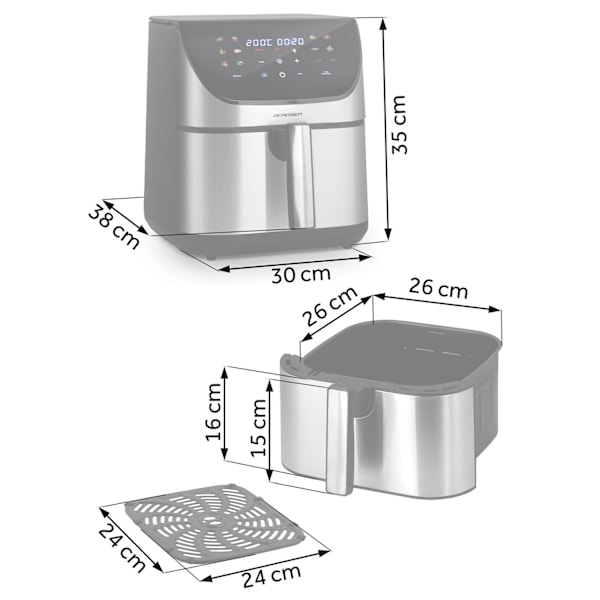 Luftfritös Berdsen BD-659 silver