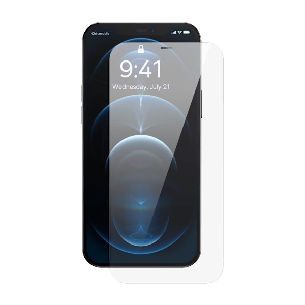 Härdat glas för iPhone 12 Pro Max med högtalarskydd 0,4mm SET