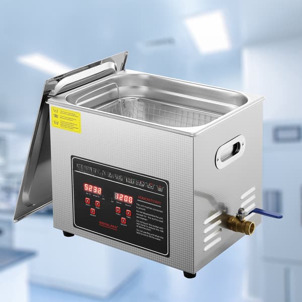 Ultralydsrenser 10L, digital timer, opvarmet rustfrit stål
